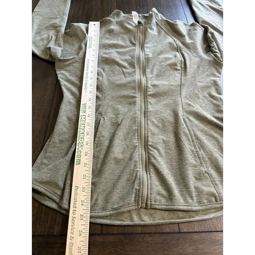 Yogalicious Lux Women's Full Zip Active Jacket With Pockets Heather Sage XL